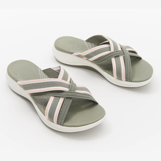New Summer Rocking Shoes Color Matching Platform Womens Shoes Fish Mouth Sandals