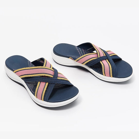 New Summer Rocking Shoes Color Matching Platform Womens Shoes Fish Mouth Sandals