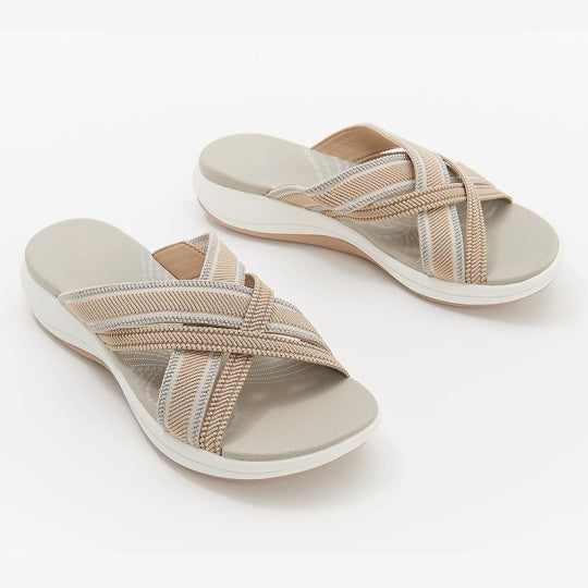 New Summer Rocking Shoes Color Matching Platform Womens Shoes Fish Mouth Sandals