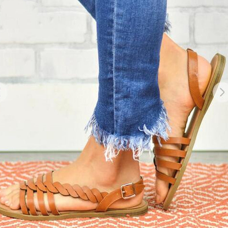 Summer New Style Roman Flat Ladies Sandals