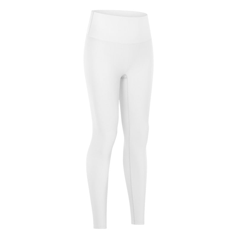 No T-Line Soft High-Elastic Thread Yoga Pants, Buttocks, Abdomen, Moisture Wicking Sports, Nine-Point Pants Women