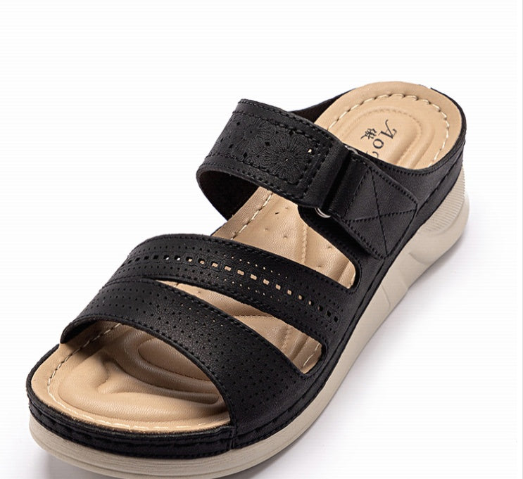 Plus Sizes Wedge Platform Casual Slippers