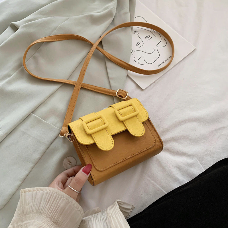 Bag kvinder messenger taske lille og alsidig enkel og cool stil kvindelig koreansk version japansk og koreansk frisk skuldertaske enkelt skulder messenger