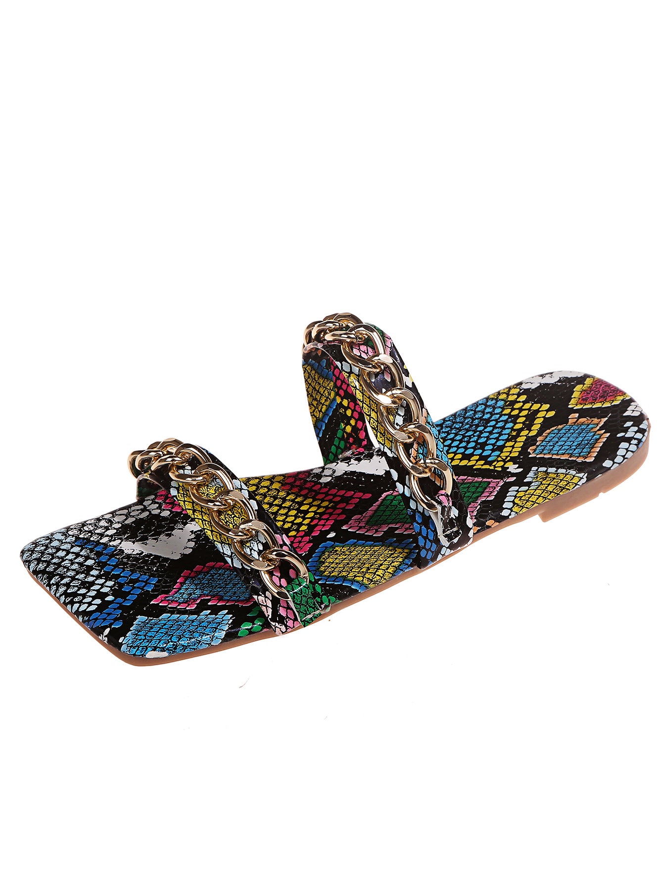 Fashion Metal Chain Totem Ladies Sandals