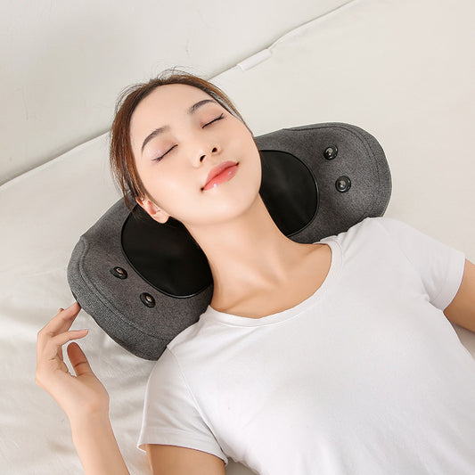 Electric Lumbar Traction Device Dual Care Waist Back Heating Vibration Spine Support Waist Relieve Fatigue