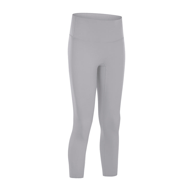 No Embarrassment Line Nude Yoga High Waist Buttocks Slim Slimming Sports Fitness Pants Women