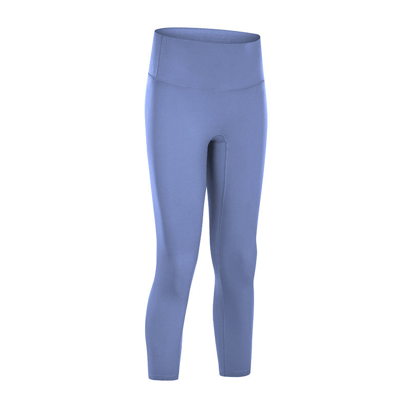No Embarrassment Line Nude Yoga High Waist Buttocks Slim Slimming Sports Fitness Pants Women