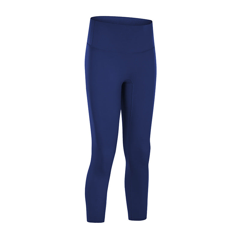No Embarrassment Line Nude Yoga High Waist Buttocks Slim Slimming Sports Fitness Pants Women