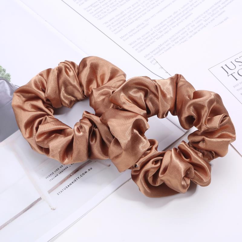 European And American Cloth Circle Head Rope Pure Color Headdress Hair Rope