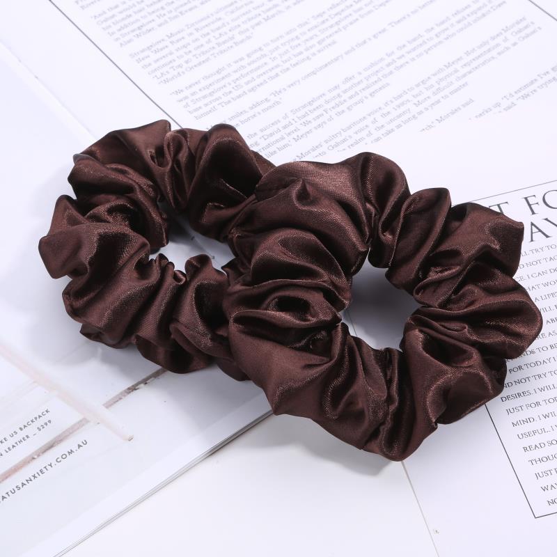 European And American Cloth Circle Head Rope Pure Color Headdress Hair Rope
