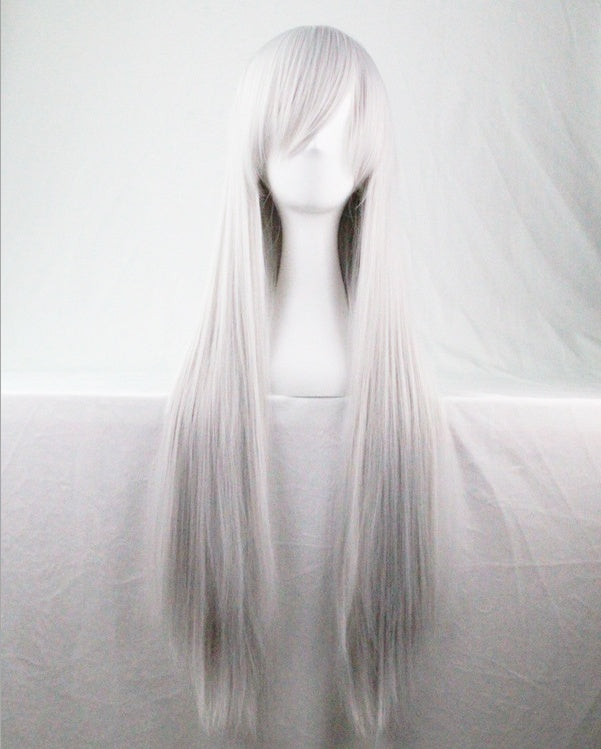 Cos Wig Color Long Straight Hair Cosplay Wig European And American Animation Hot Selling Spot 80cm Fake Found Goods