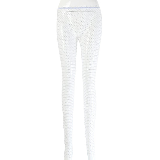 Summer New Mesh  Diamond Pants
