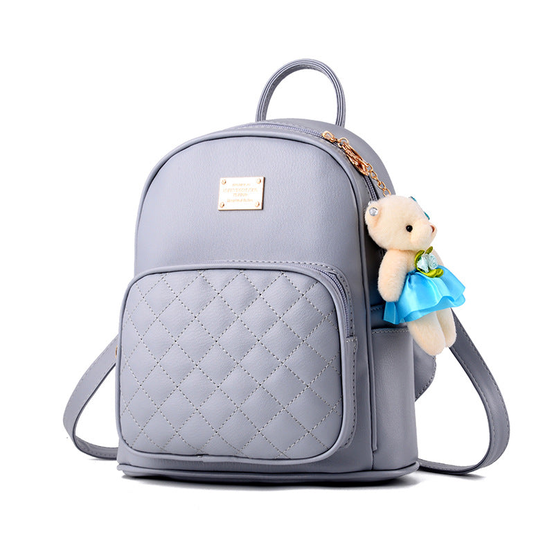 Autumn And Winter New Backpack College Style Casual Backpack Korean Fashion Trendy Ladies Bag Bear School Bag On Behalf Of