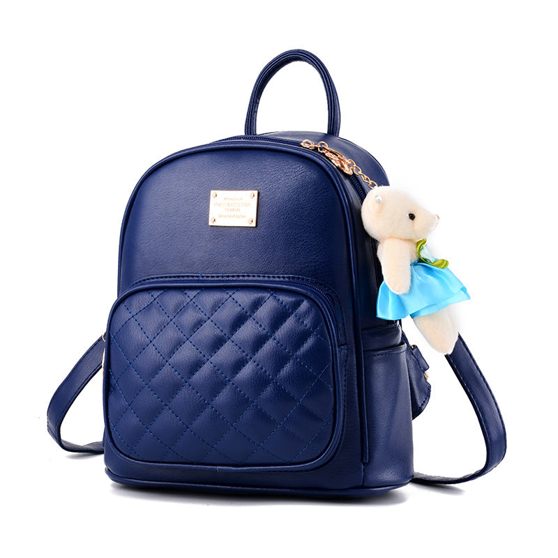 Autumn And Winter New Backpack College Style Casual Backpack Korean Fashion Trendy Ladies Bag Bear School Bag On Behalf Of
