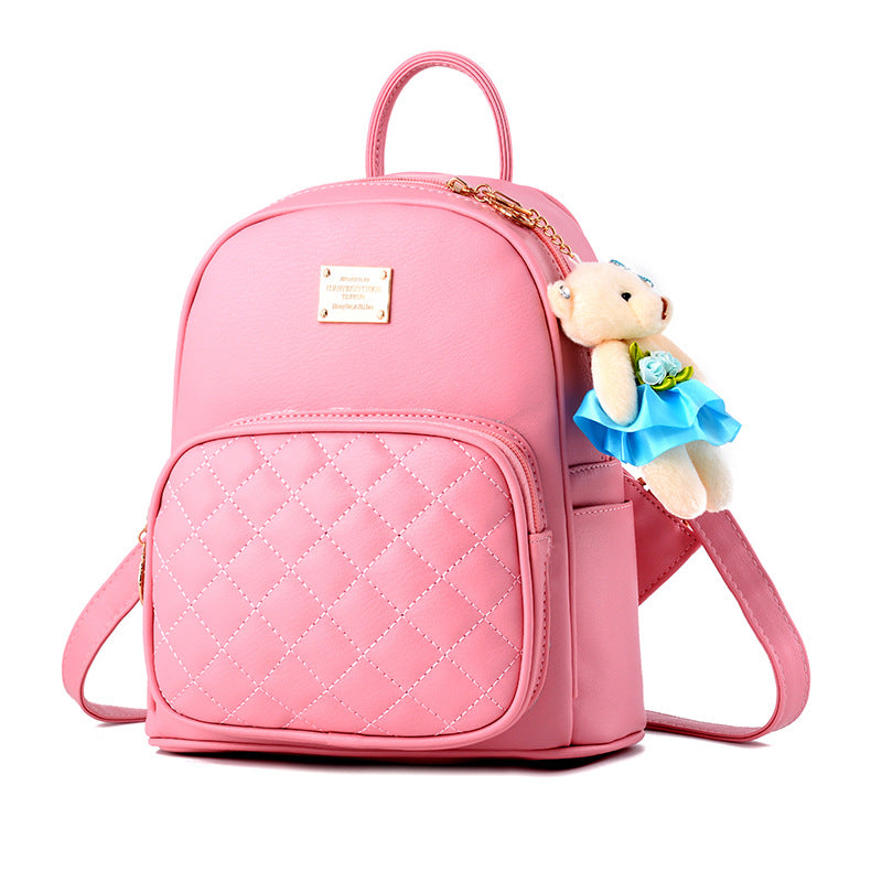 Autumn And Winter New Backpack College Style Casual Backpack Korean Fashion Trendy Ladies Bag Bear School Bag On Behalf Of