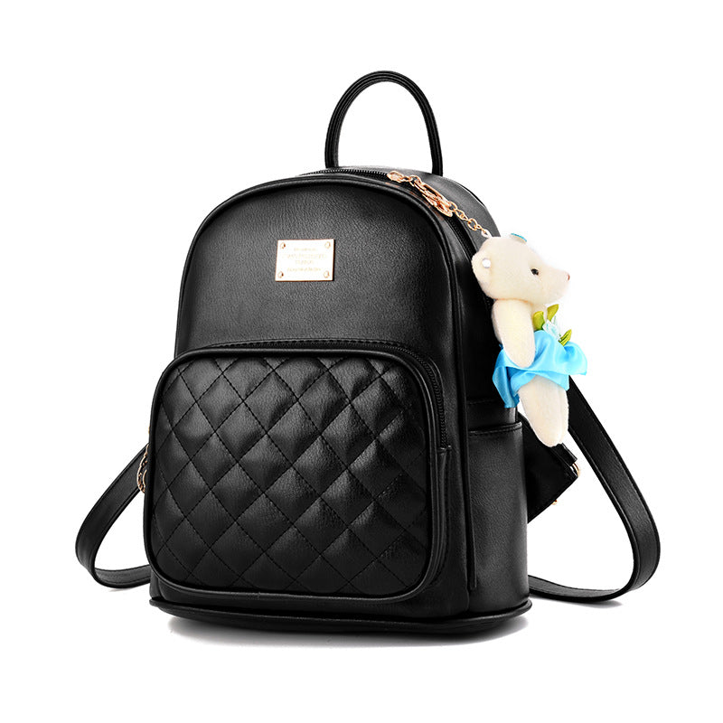 Autumn And Winter New Backpack College Style Casual Backpack Korean Fashion Trendy Ladies Bag Bear School Bag On Behalf Of