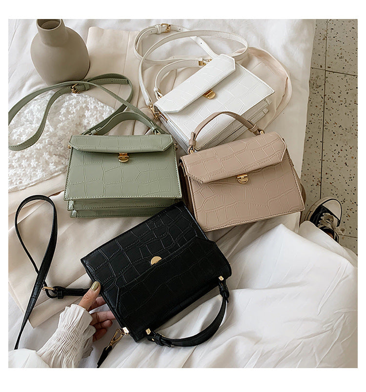 Stone Pattern Fashion One-shoulder Diagonal Small Bag Handbag Women