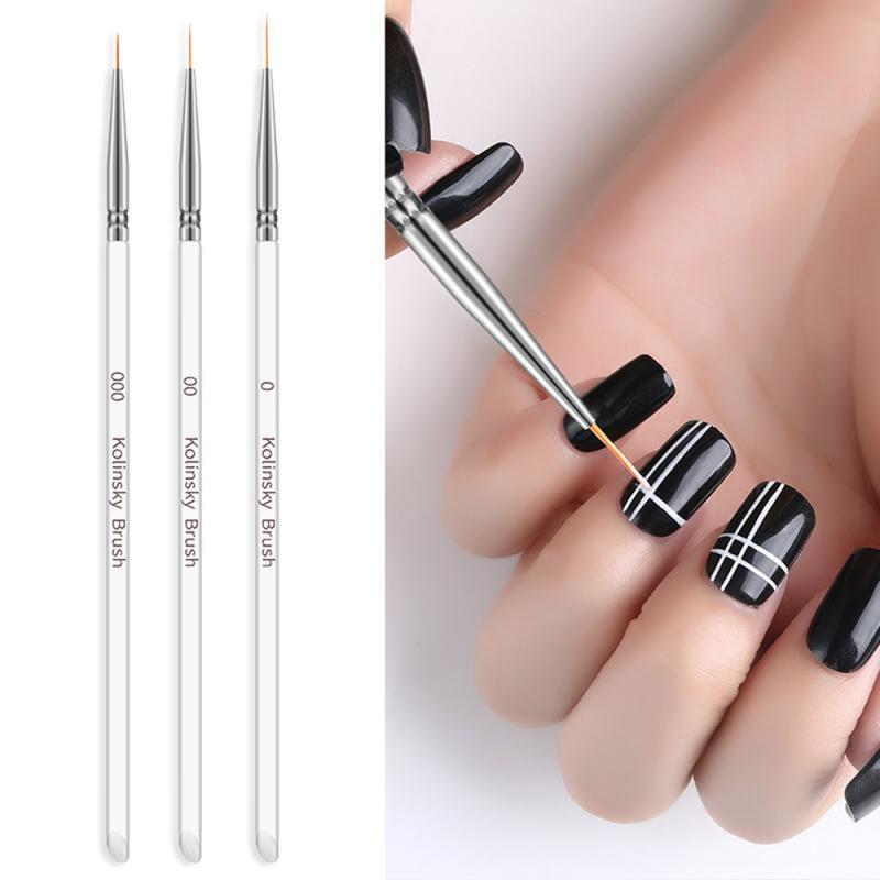 Acrylic Sequin Rod Draw Line Stroke Flower Brush Tool Painted Nail Pen
