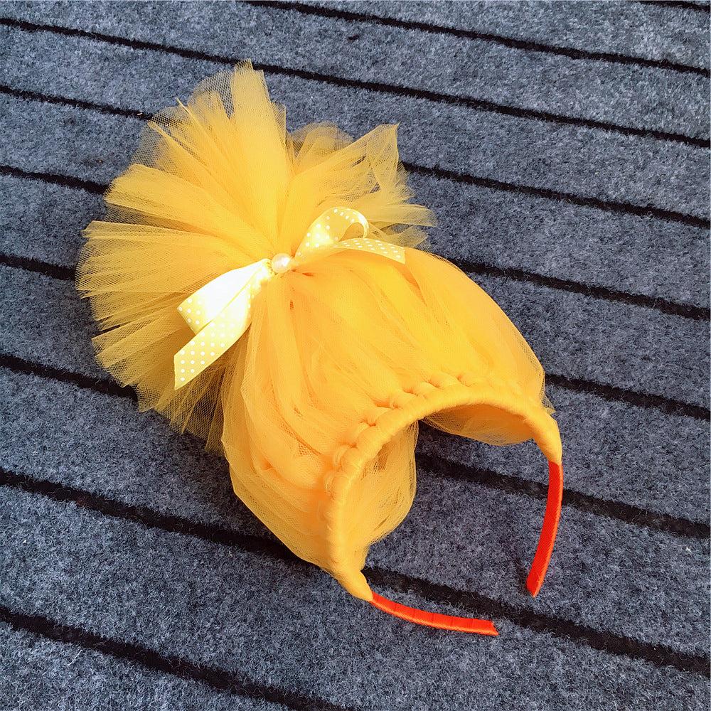Princess Bobbi Ugly Baby Headgear Children's Wig Headband Multicolor