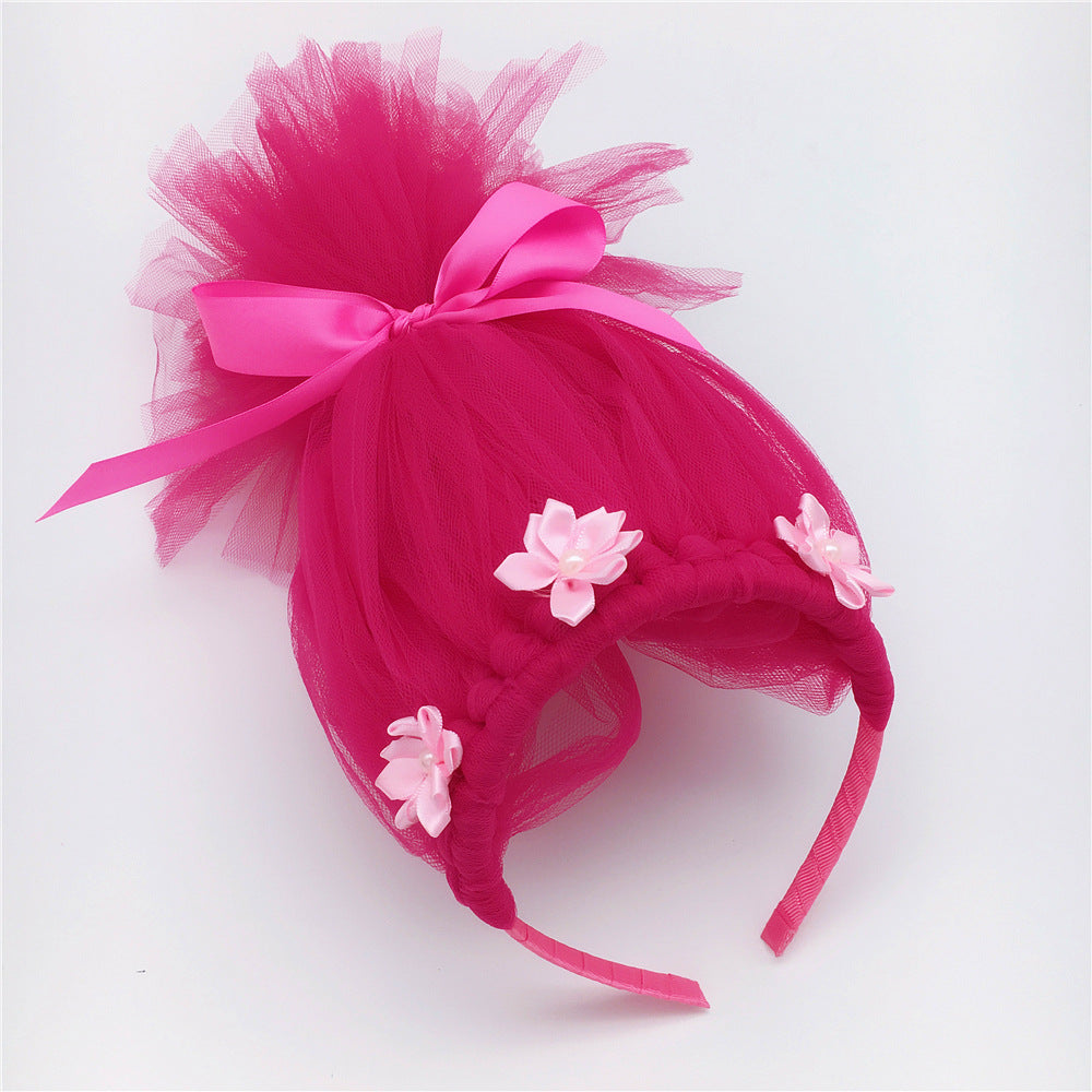 Princess Bobbi Ugly Baby Headgear Children's Wig Headband Multicolor