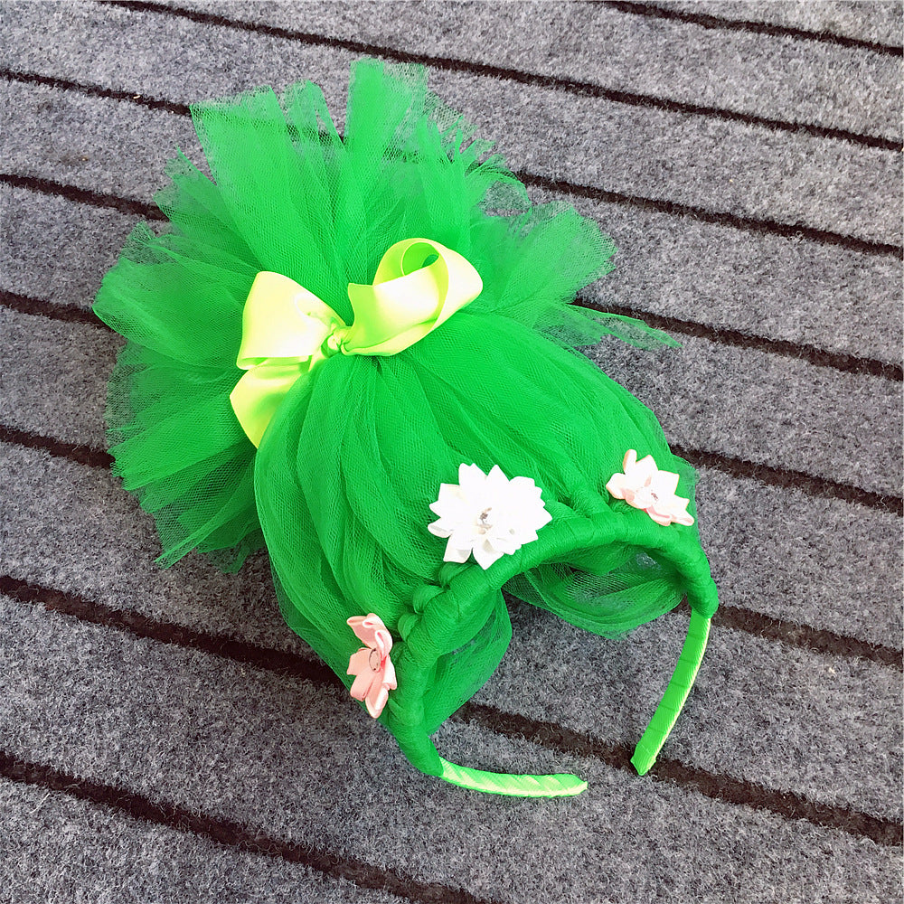 Princess Bobbi Ugly Baby Headgear Children's Wig Headband Multicolor