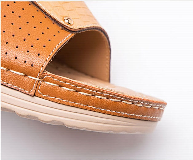 Women'S Plus Sizes Wedge Platform Non-Slip Slippers