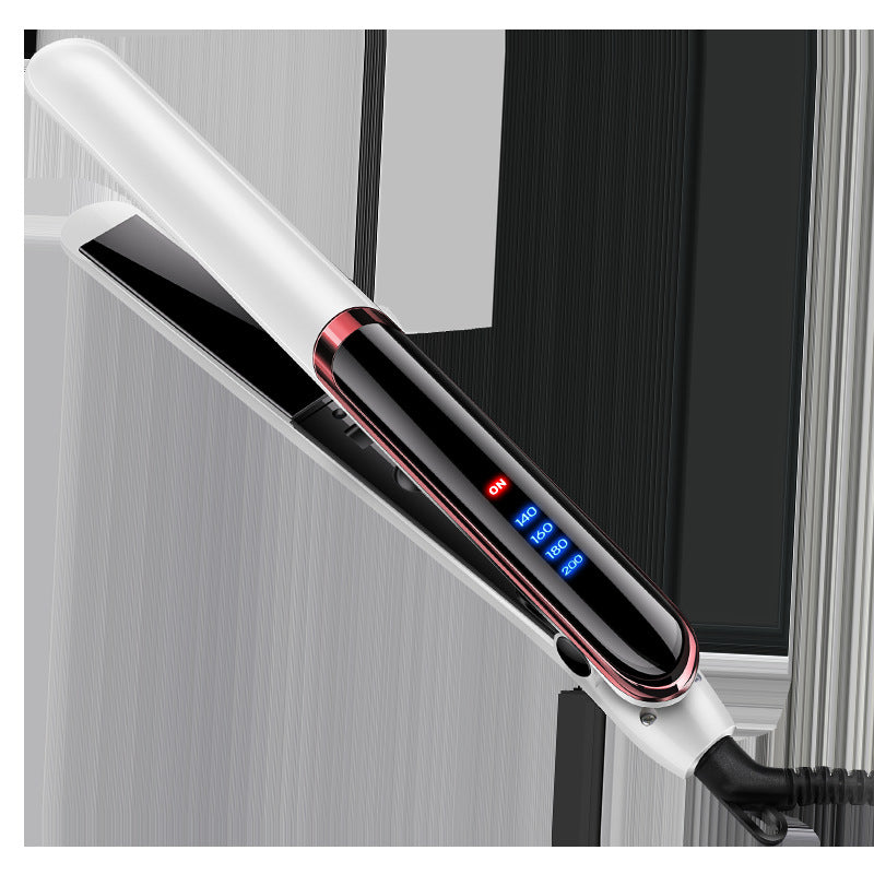 LED Display Straight Hair Curling Double