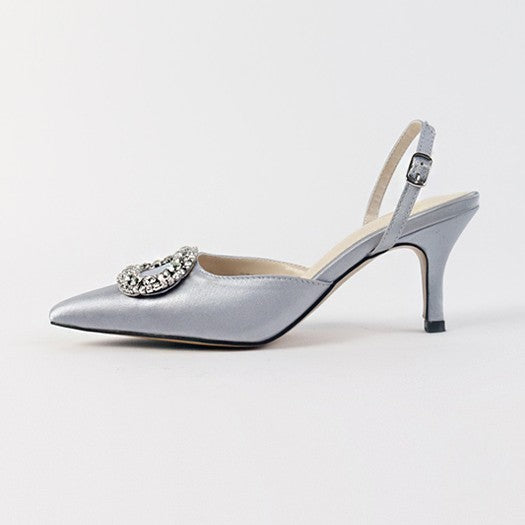 Crystal Rhinestone Baotou Women's Sandals Stiletto Pointed Fashion Ladies Style Bride High Heel Wedding Shoes