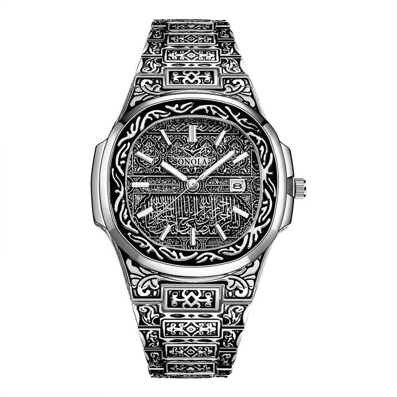 Retro Men's Watch Male Waterproof Steel Band Foreign Trade Watch Watch