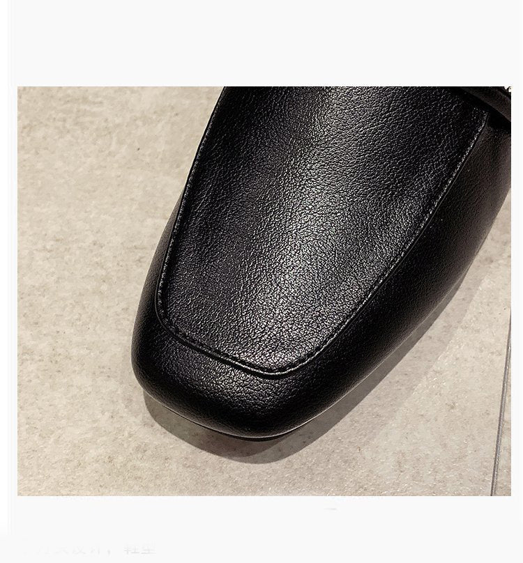 Baotou sandaler og tøfler, mellemhælet, semi-traveled, sommer nye afslappede, semi-understøttede, blødsålede damesko, tykhælede sko, kvinder