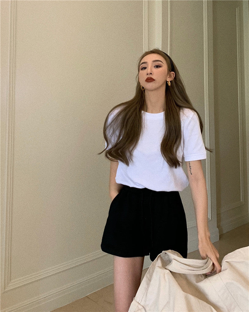Slim And Loose Sportswear With Leg Trimming In Summer
