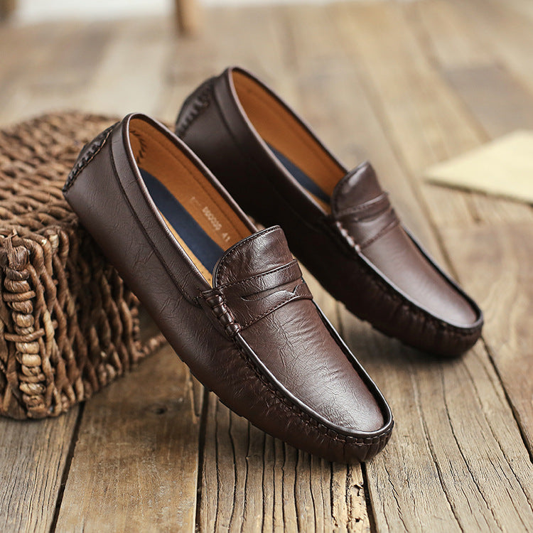 Vinter Casual Lædersko, Herresko, Business All-Match Mokkasiner, Bløde Såler, Blødt Læder Slip-On Sko
