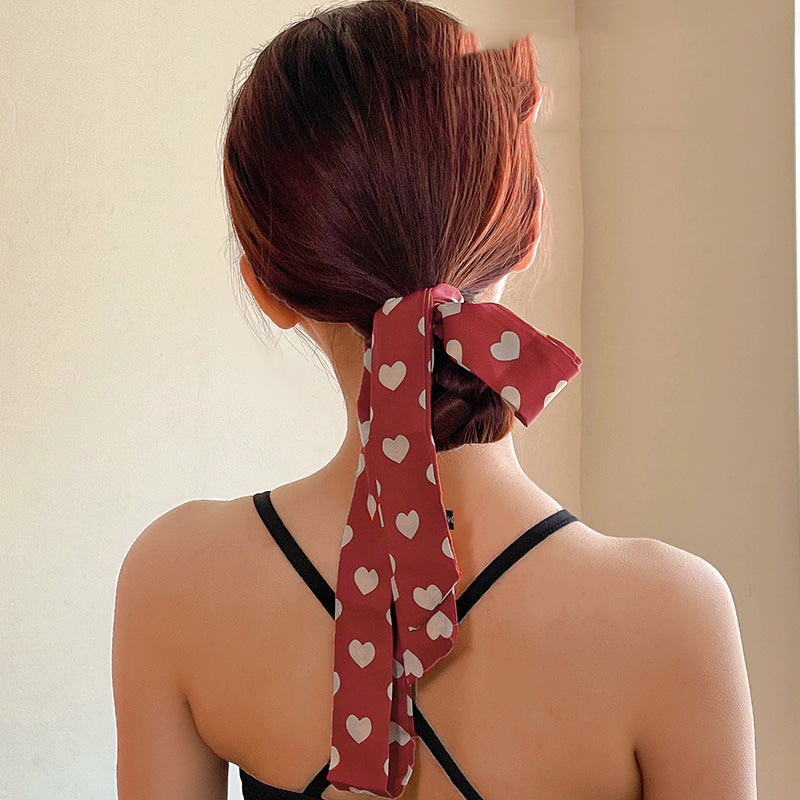 Fashion Printed Women's Silk Scarf Headband