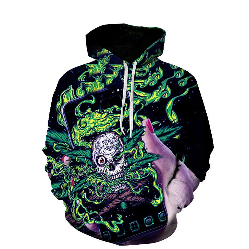 Digitalprint Parhættetrøje Hoodie Pullover Baseballuniform 3D