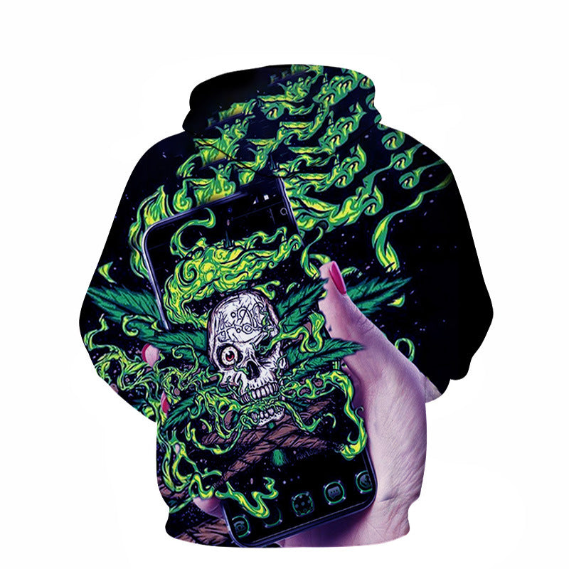 Digitalprint Parhættetrøje Hoodie Pullover Baseballuniform 3D