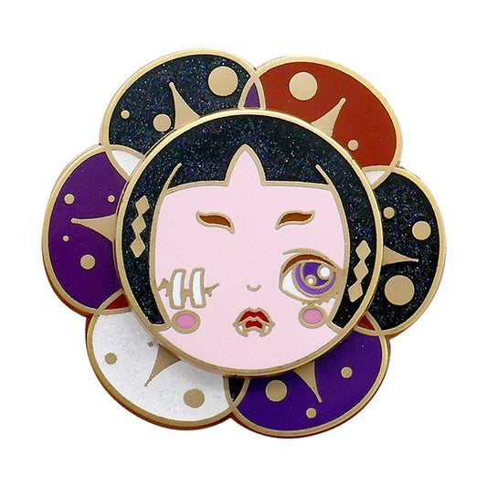 Quando Fantasy Original Design Black Kite Series Personality Brooch Unique Badge Art Enamel All-Match Gift