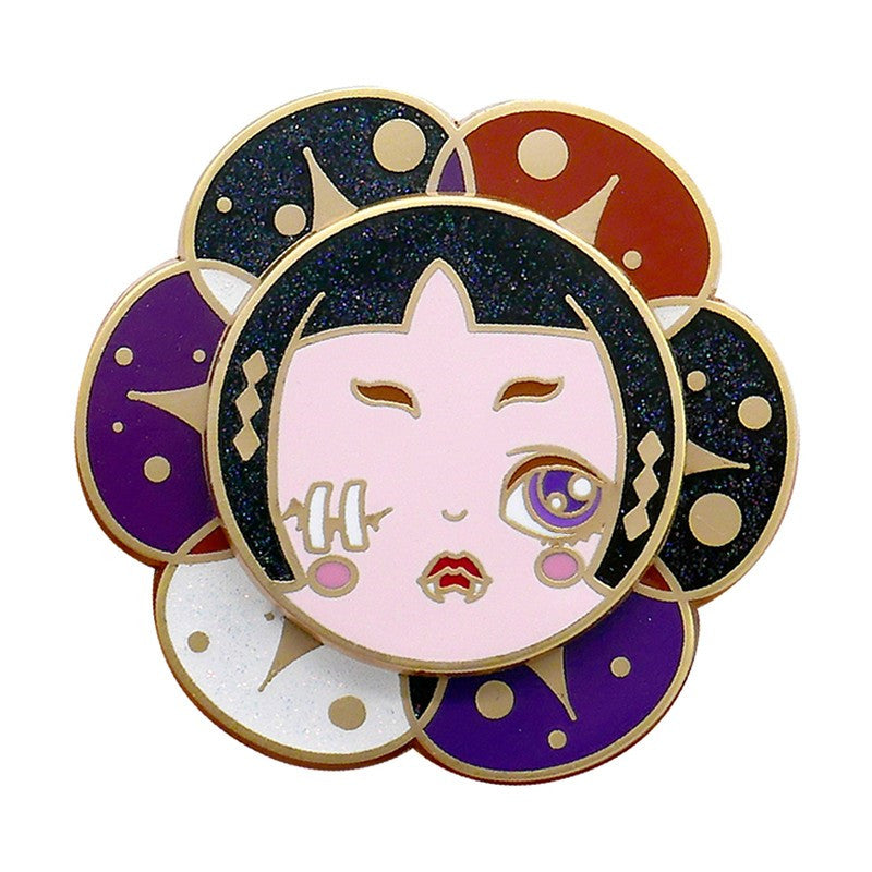Quando Fantasy Original Design Black Kite Series Personality Brooch Unique Badge Art Enamel All-Match Gift