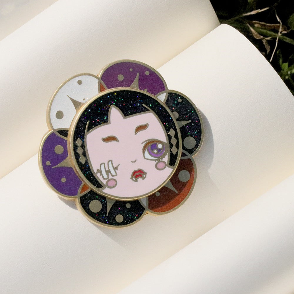 Quando Fantasy Original Design Black Kite Series Personality Brooch Unique Badge Art Enamel All-Match Gift
