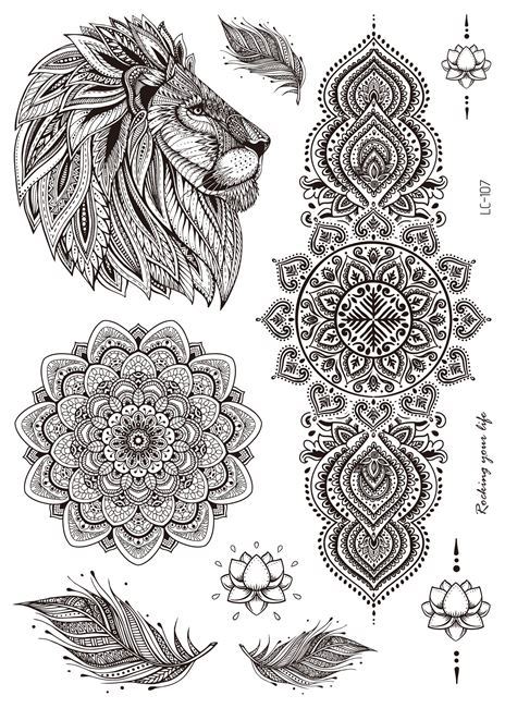 Water Henna Tattoo Sticker