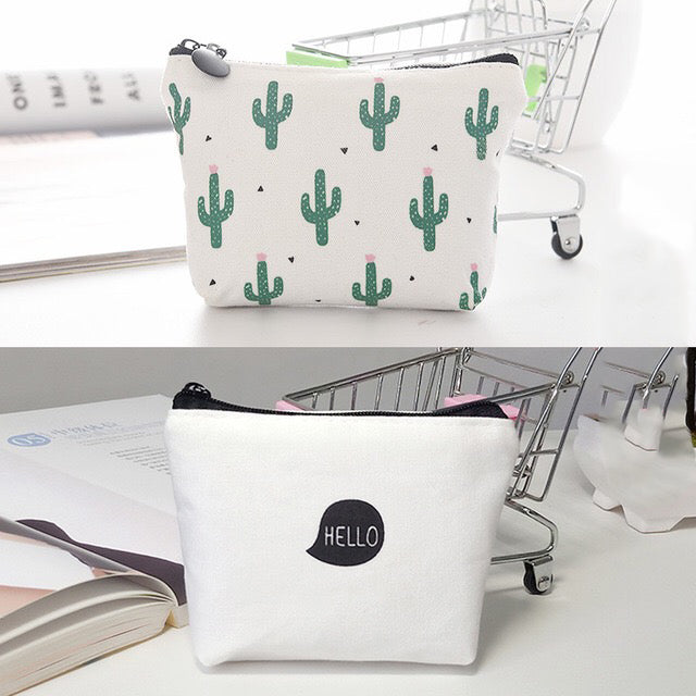 Cute Mini Square Bag Coin Purse Female Cartoon Coin Bag Purse