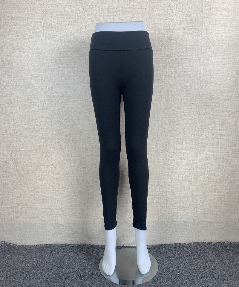 Forår Og Efterår Store Stræk Højtaljet Leopardprint Ydre Beklædning Leggings Sports Yoga Slim Fit Bukser Med Små Fødder Moderigtig Bred Talje