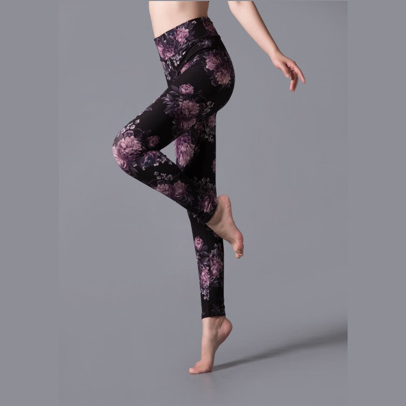 Forår Og Efterår Store Stræk Højtaljet Leopardprint Ydre Beklædning Leggings Sports Yoga Slim Fit Bukser Med Små Fødder Moderigtig Bred Talje