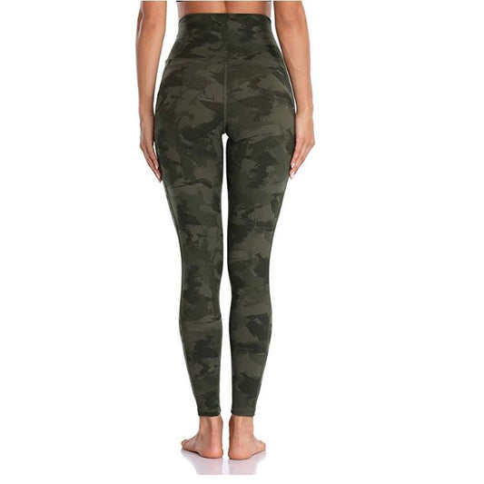 High Waist Abdomen Yoga Pants Wear Tight-Fitting High-Stretch Training Peach Fitness Pants