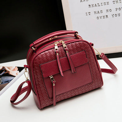 Fashionable And Simple Hand-Held Woven Bag, One-Shoulder Messenger Lady Bag