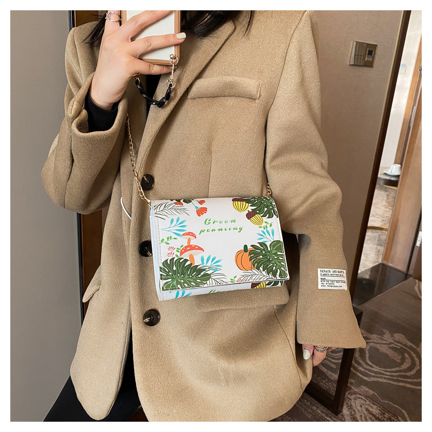 Foreign Trade Female Bag New Small Square Bag Street Trend Personality National Style Chain Messenger Bag