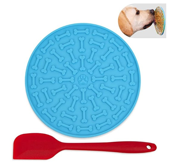 Pet Slow Food Bowl Dog Rain Bath Distraction Mat Pet Licking Mat Food Silicone Slow Food Quiet Mat