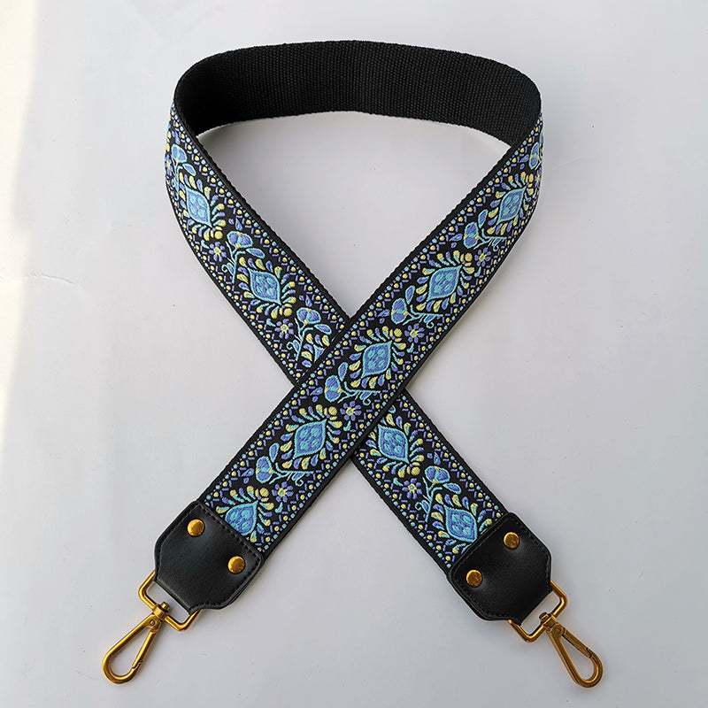 Leather Ethnic Style Wild Widened Thickened Messenger Shoulder Female Replacement Bag Strap Embroidery Accessories Backpack Belt New