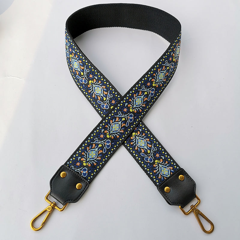 Leather Ethnic Style Wild Widened Thickened Messenger Shoulder Female Replacement Bag Strap Embroidery Accessories Backpack Belt New