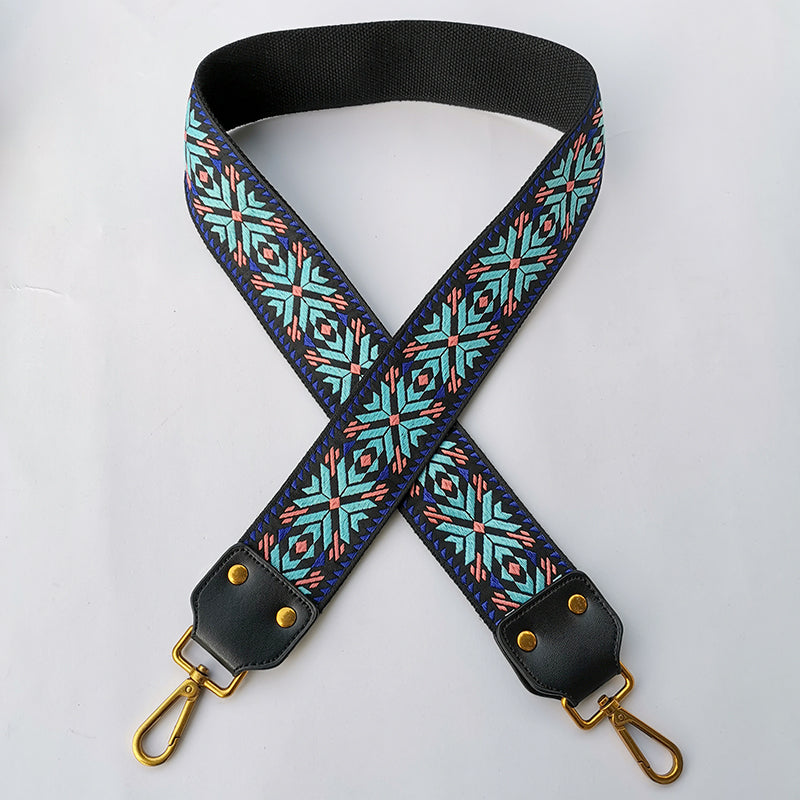 Leather Ethnic Style Wild Widened Thickened Messenger Shoulder Female Replacement Bag Strap Embroidery Accessories Backpack Belt New