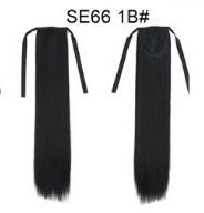 Long Wig Ponytail Strappy Ponytail Long Straight Hair Invisible Seamless Multicolor Optional